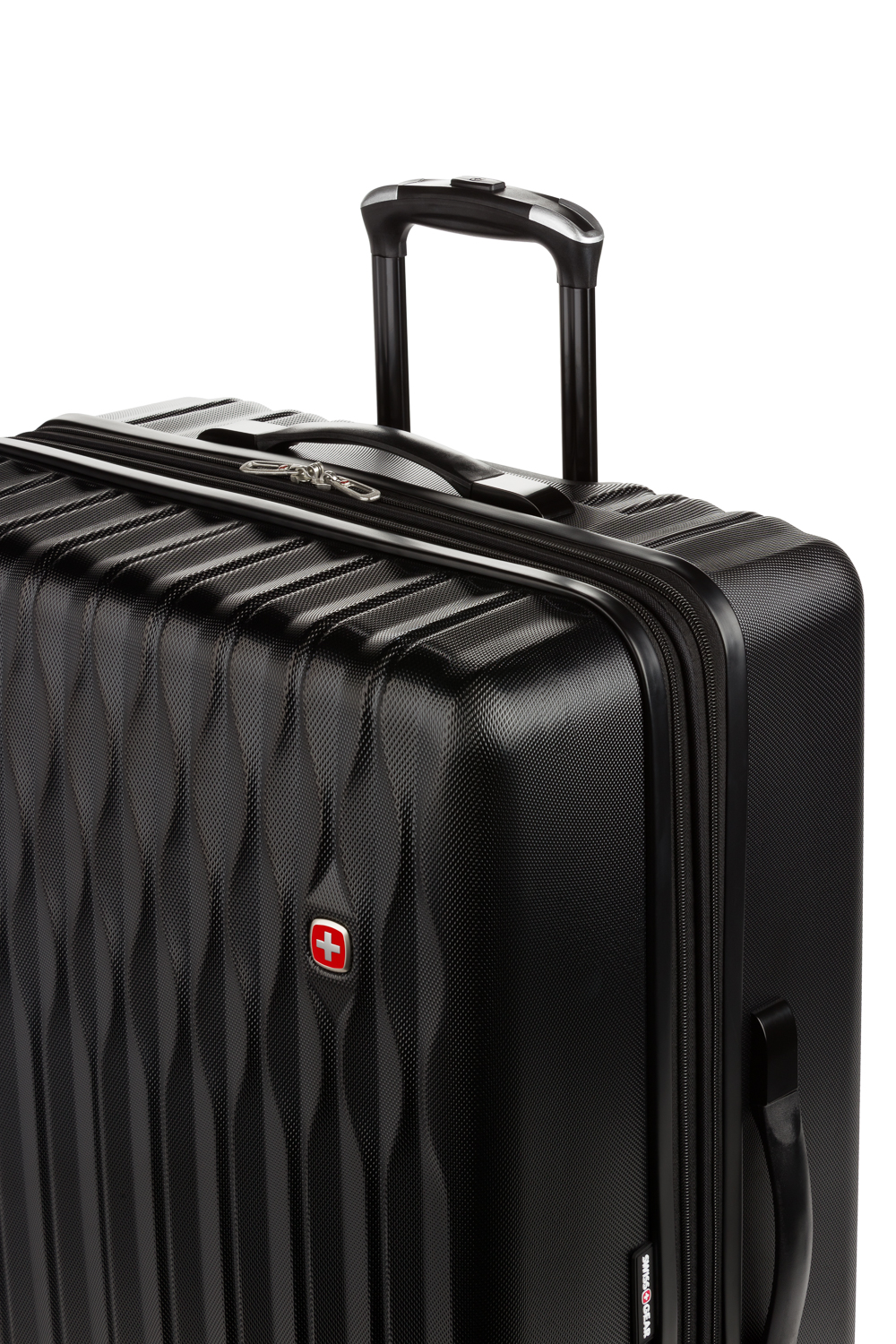 Swissgear 8018 Expandable Hardside Spinner 3pc Luggage Set Black