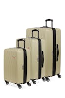 Swissgear 8018 Expandable Hardside Spinner 3pc Luggage Set - Light Sand
