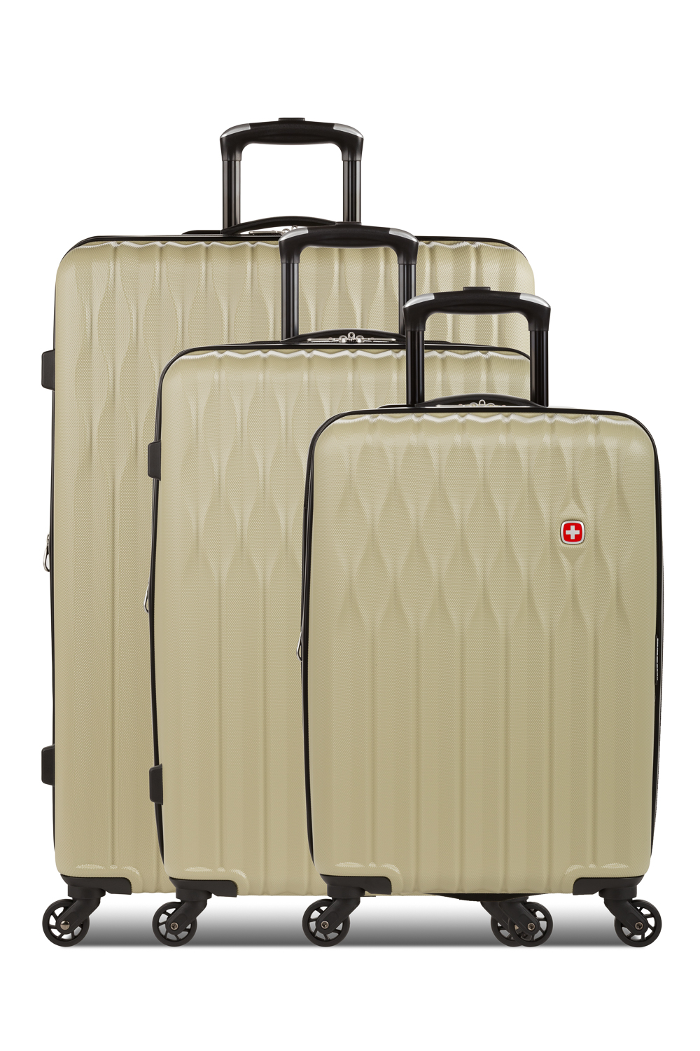 Swissgear 8018 Expandable 3pc Hardside Spinner Luggage Set