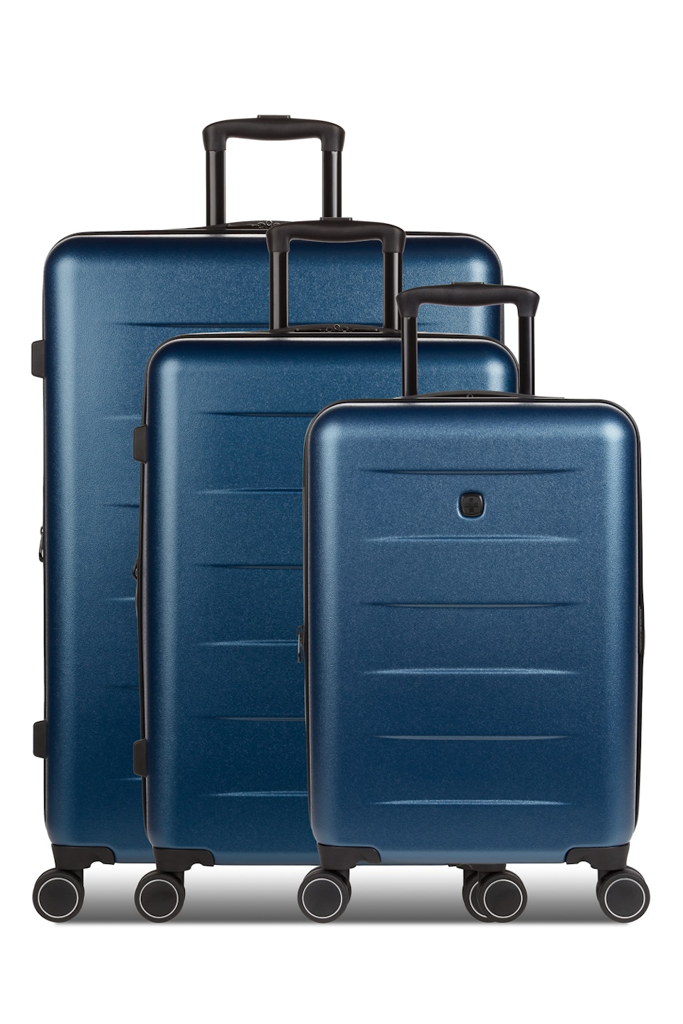 Swissgear 8020 Expandable Hardside Spinner 3pc Luggage Set - Navy