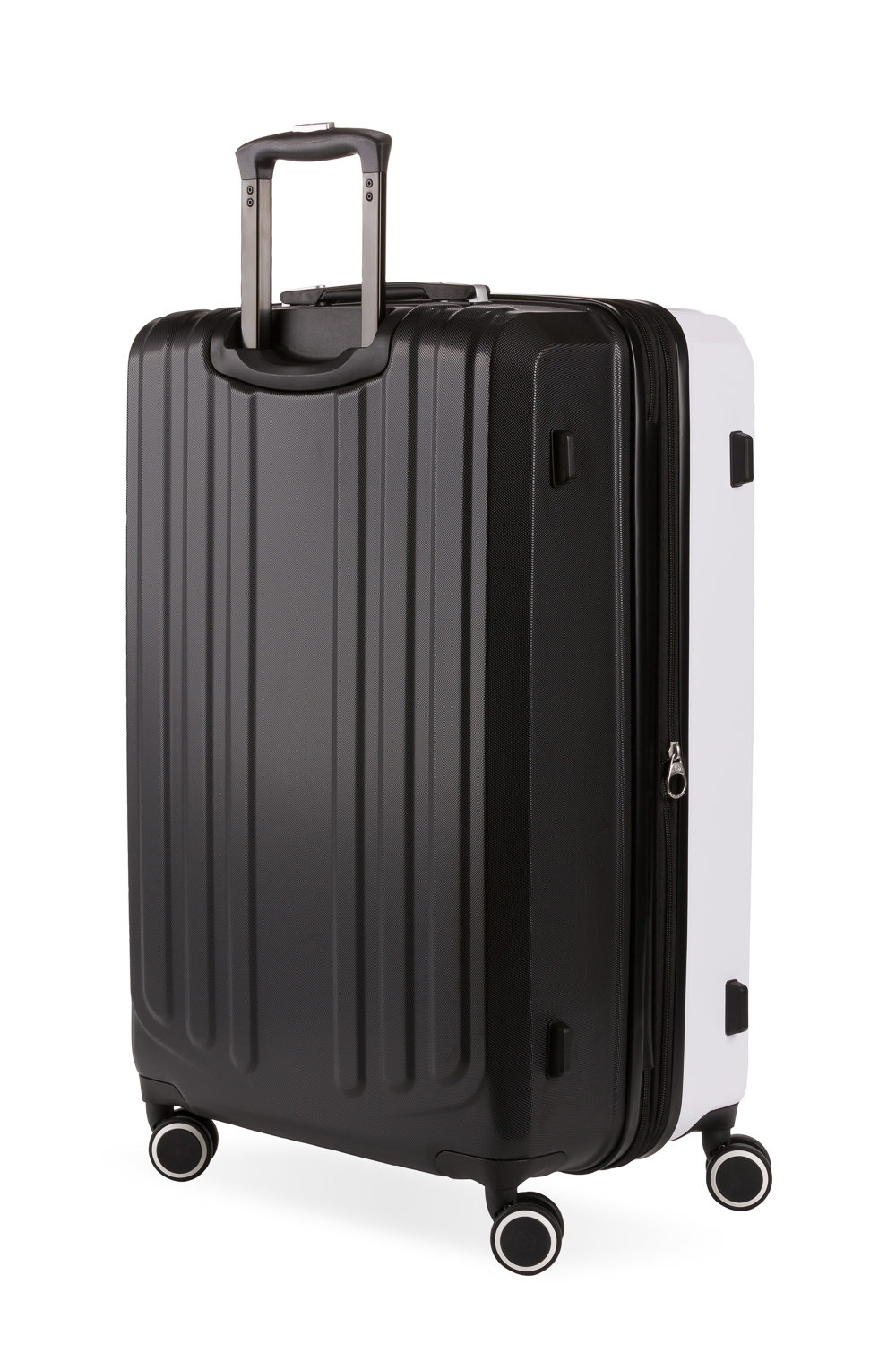 SWISSGEAR 8028 3pc Expandable Hardside Spinner Luggage Set - White/Black