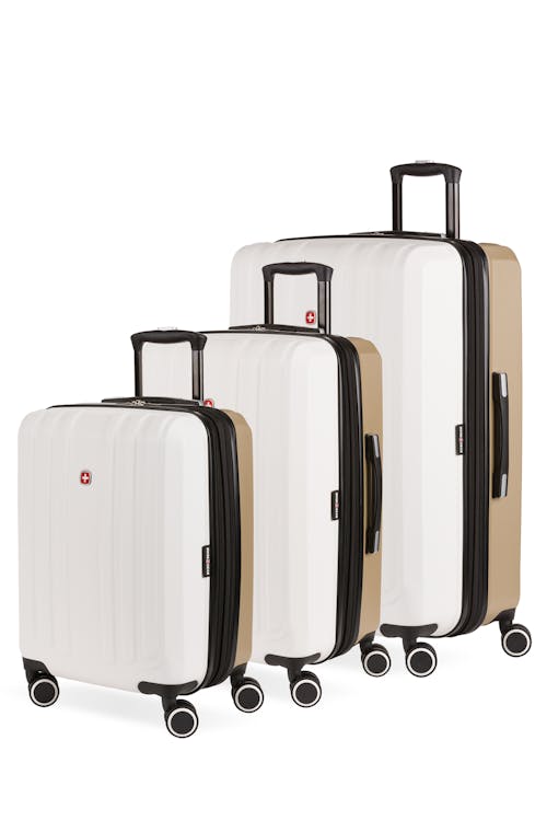 Swissgear 8028 3pc Expandable Hardside Spinner Luggage Set