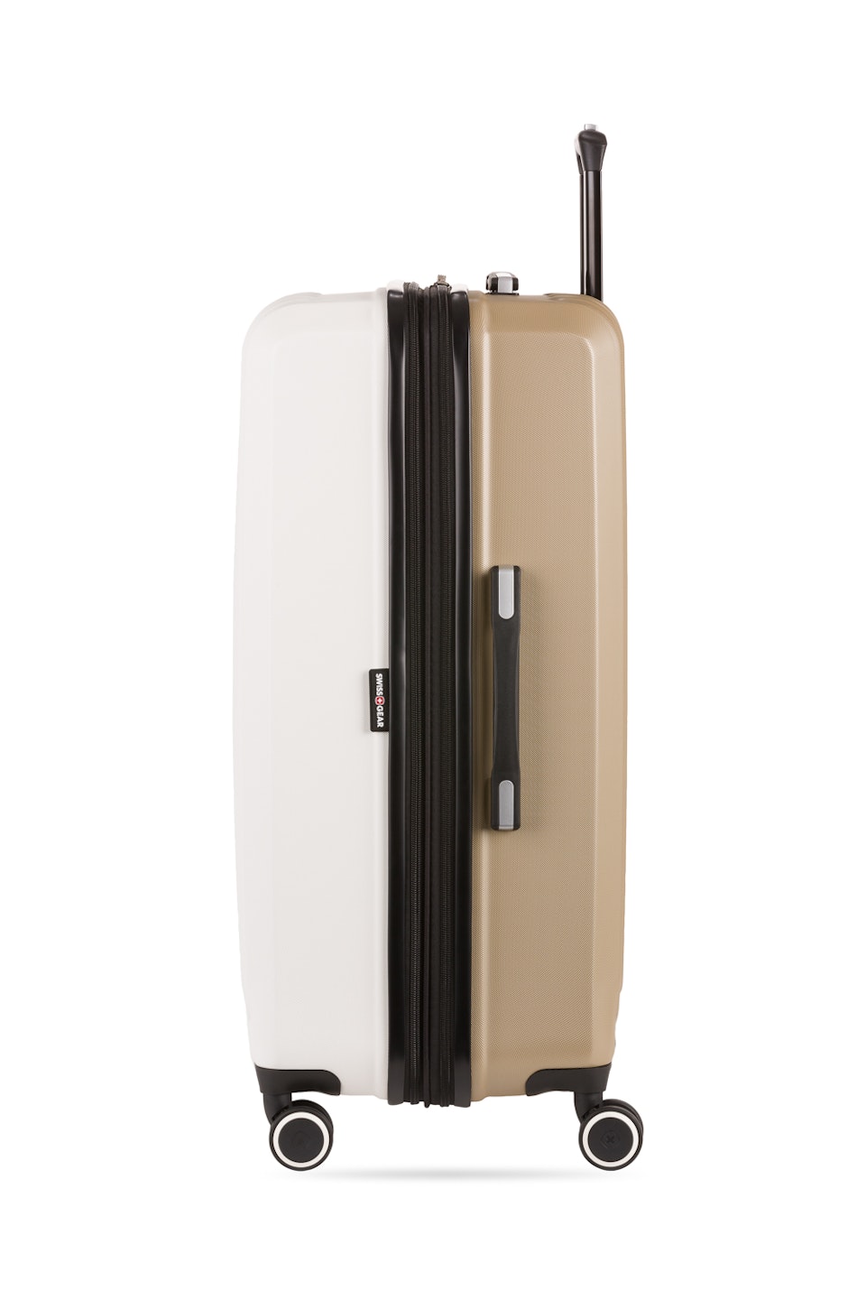 Swissgear 8028 Expandable Hardside Spinner 3pc Luggage Set Ivory/Taupe