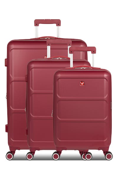 SWISSGEAR 8090 Hardside 3 pc Expandable Luggage Set - Burgundy