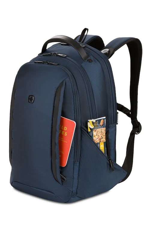 Swissgear 8150 InnoVate 16" Laptop Backpack - Hidden front zippered pocket is perfect for grab and go items while the zippered side flap pockets are perfect for smaller items