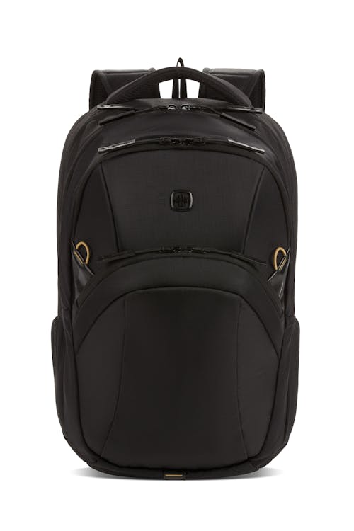 SWISSGEAR 3576 Artz Dr Bag Backpack - Black with Gold Hardware