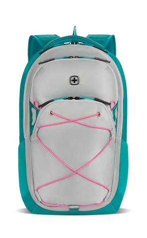 8175 16" Laptop Backpack Teal/Gray/Pink