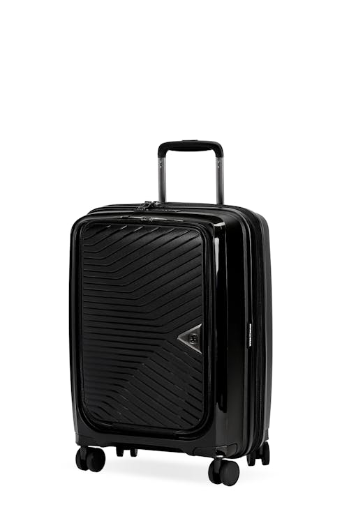 Swissgear 8836 20" Expandable Laptop Carry On Hardside Spinner Luggage - Black
