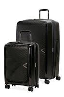 Swissgear 8836 Expandable 2pc Hardside Spinner Luggage Set - Black