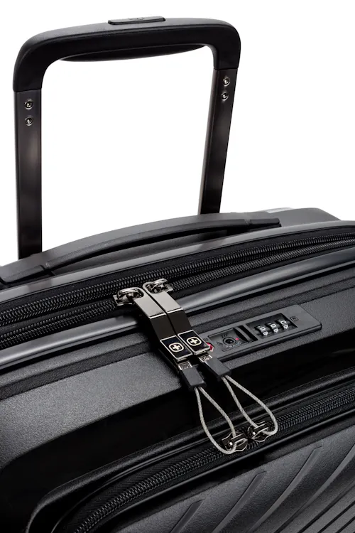 Swissgear 8836 Expandable 2pc Hardside Spinner Luggage Set Black