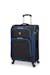 Swissgear Collection de bagages Basel - Valise Souple Extensible de 24 po - Noir/Bleu
