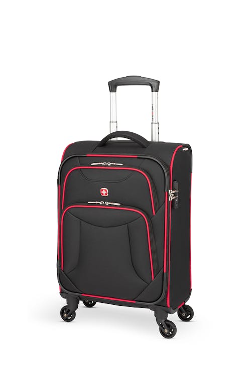 Swissgear Collection de bagages Basel - Valise de cabine souple - Noir/Rouge