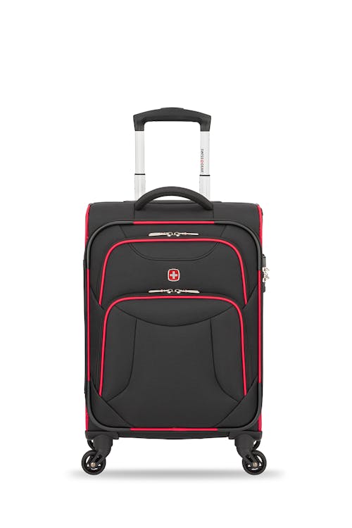 Swissgear Basel Collection Carry-On Upright Luggage - Black/Red