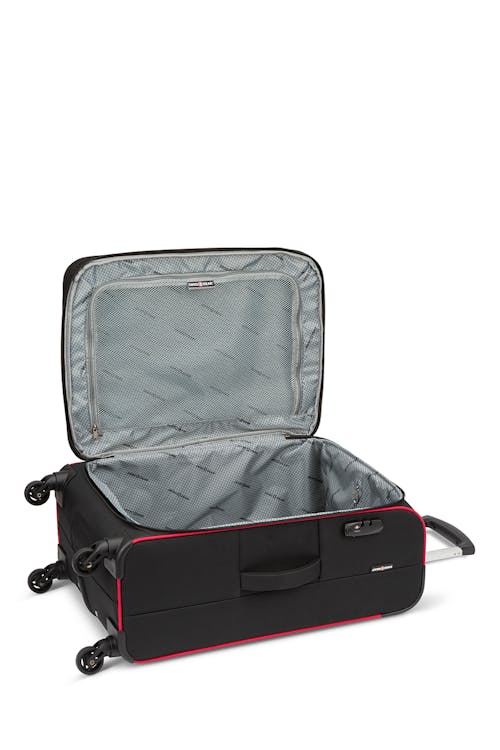 Swissgear Basel Collection 24" Expandable Upright Luggage - Black/Red