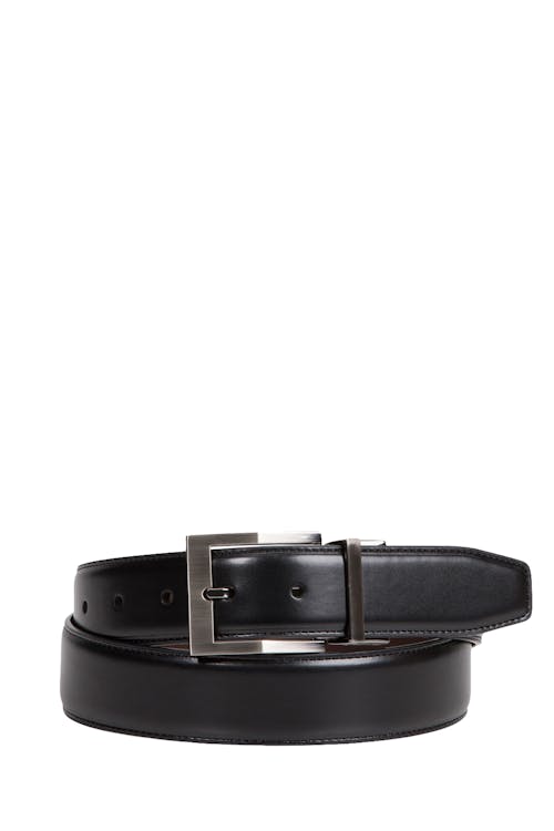 Swissgear Reversible Contemporary Leather Belt - XLarge - Black/Brown