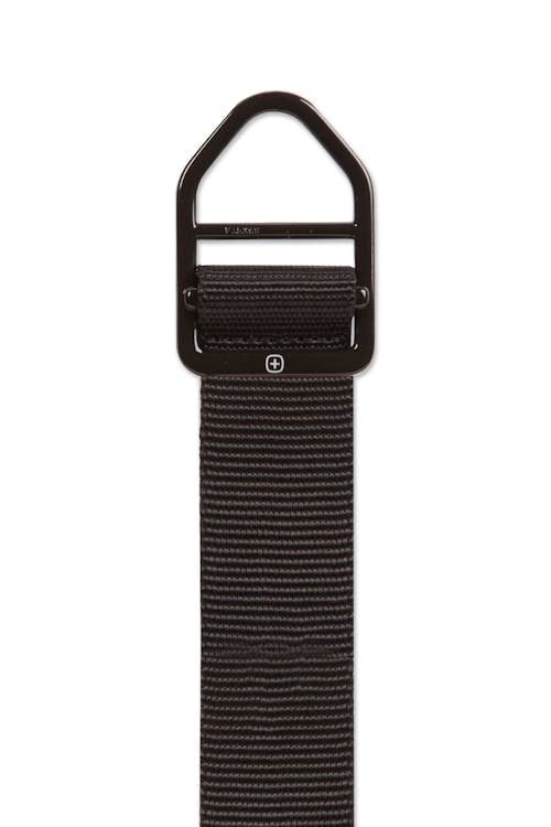 Swissgear Nylon Belt L - Black Non-reversible with D-ring belt buckle 