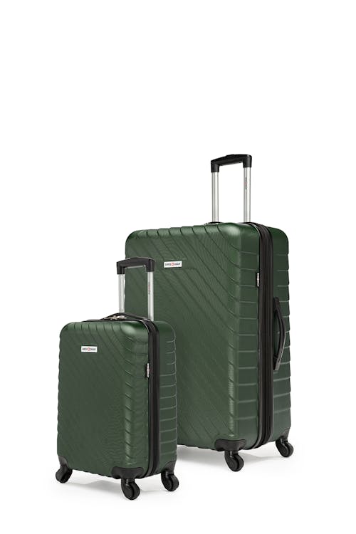 Swissgear BOLD III Collection Expandable Hardside Luggage 2 Piece Set - Forrest Green