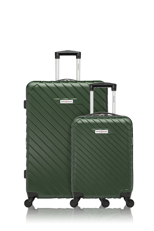 Swissgear BOLD III Collection Expandable Hardside Luggage 2 Piece Set - Forrest Green