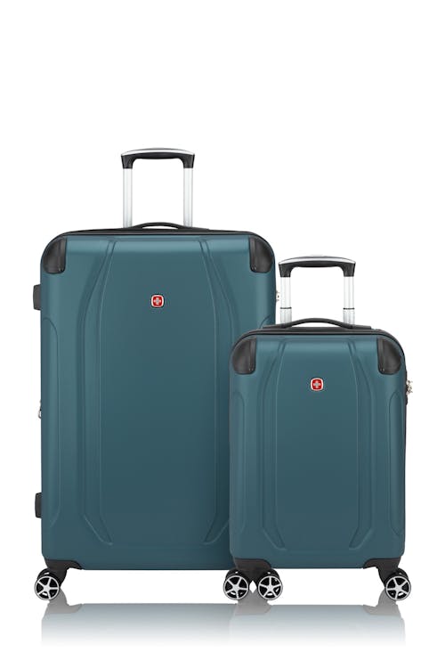 Swissgear Central Lite Collection Expandable Hardside Luggage 2 Piece Set - Teal