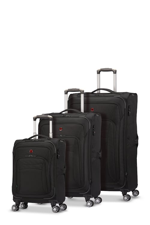 Swissgear Essential Collection Upright Luggage 3 Piece Set- Includes 19" Carry-on, 25" Check-in and 29" Check-in  luggage