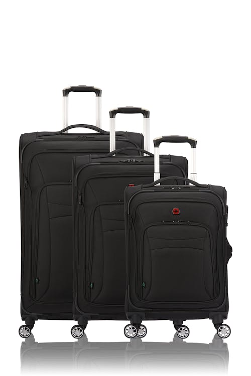Swissgear Essential Collection Upright Luggage 3 Piece Set- Includes 19" Carry-on, 25" Check-in and 29" Check-in  luggage