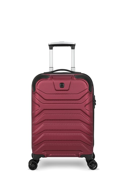 Swissgear Fortress Collection Carry-on Hardside Luggage - Red - Complies with Canadian carry-on, requirements for most airlines. 