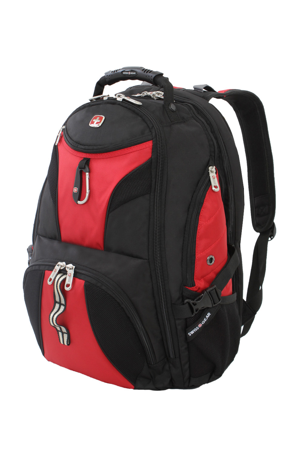 SWISSGEAR 1900 ScanSmart Laptop Backpack Black Red