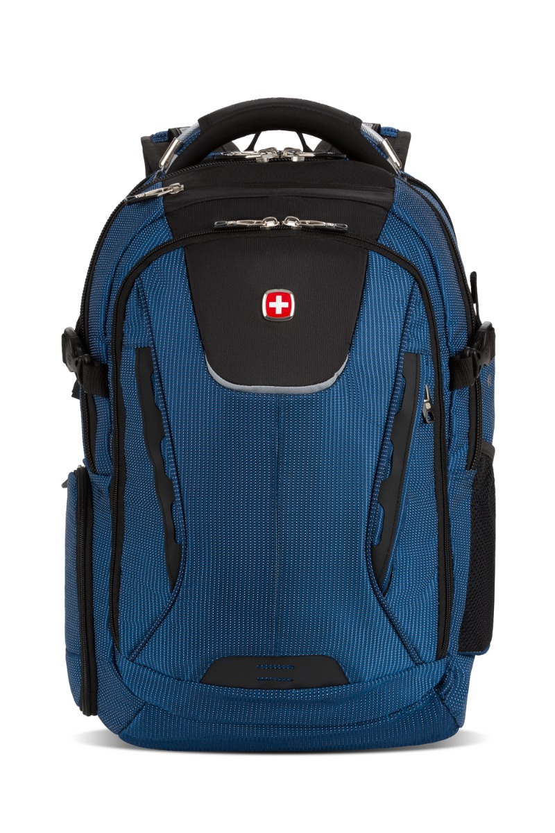 SwissGear blue and shops black large capacity backpack