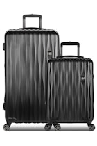 Energie Expandable Spinner 2 Piece Trunk Set - Black