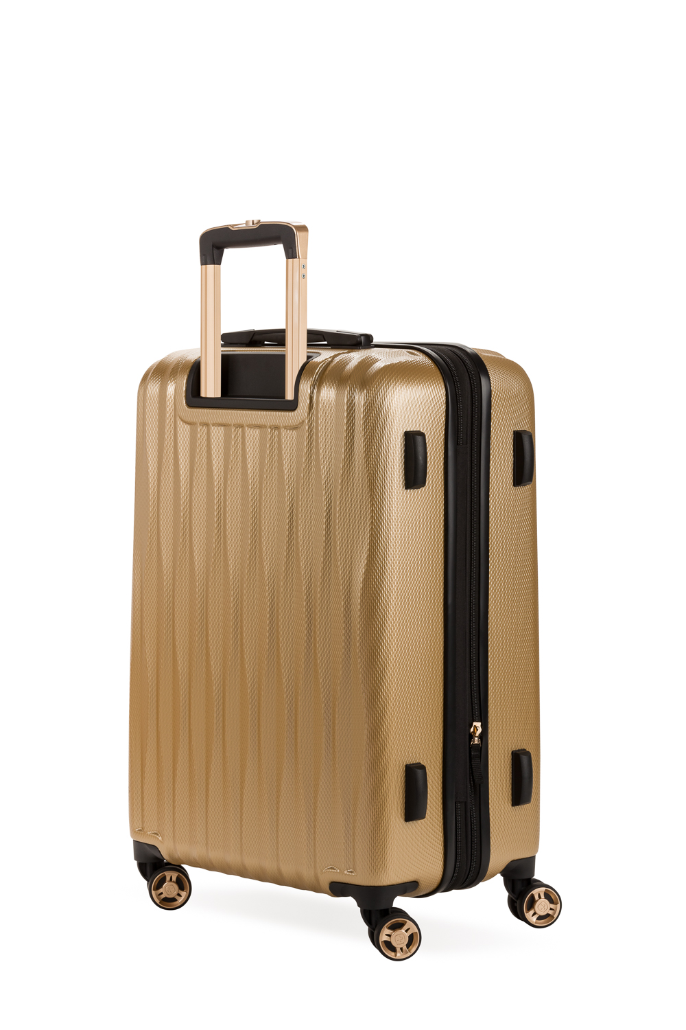 Gold hard shell shops suitcase