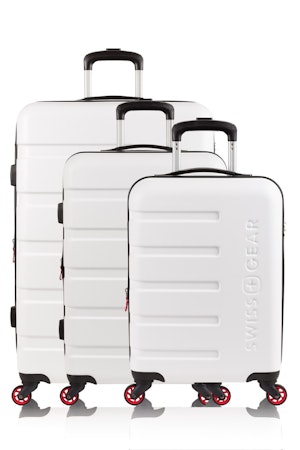 Swissgear 7366 Signature Expandable 3 piece Hardside Luggage Set - White
