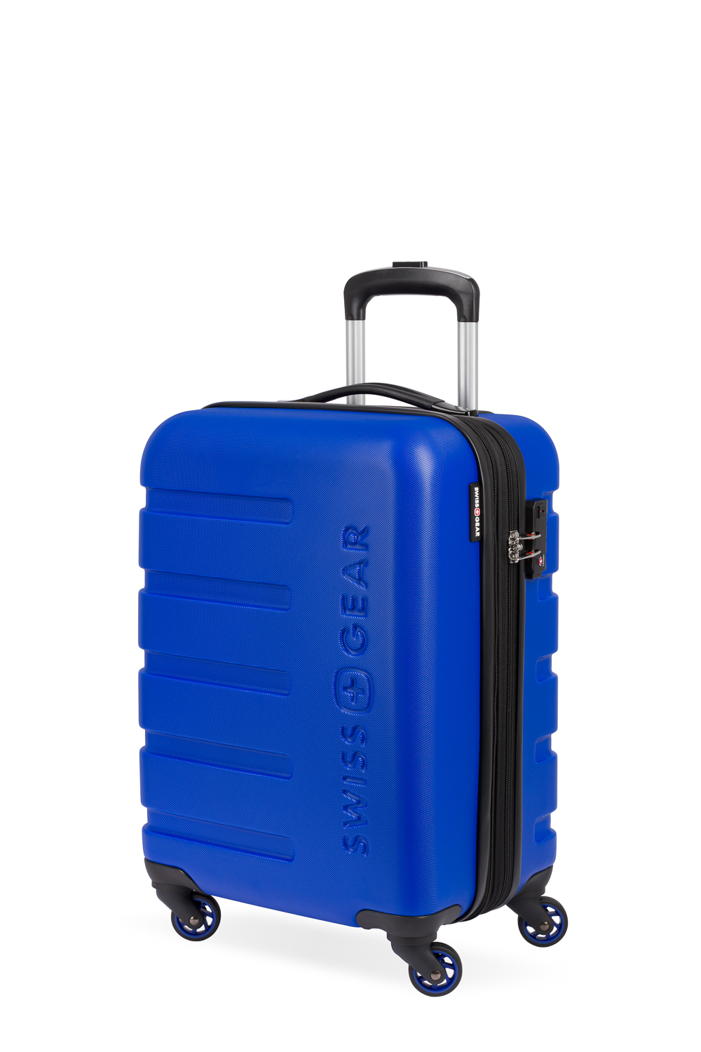 SWISSGEAR 7366 Signature 18 inch Expandable Carry On Hardside Spinner Luggage Cobalt Blue