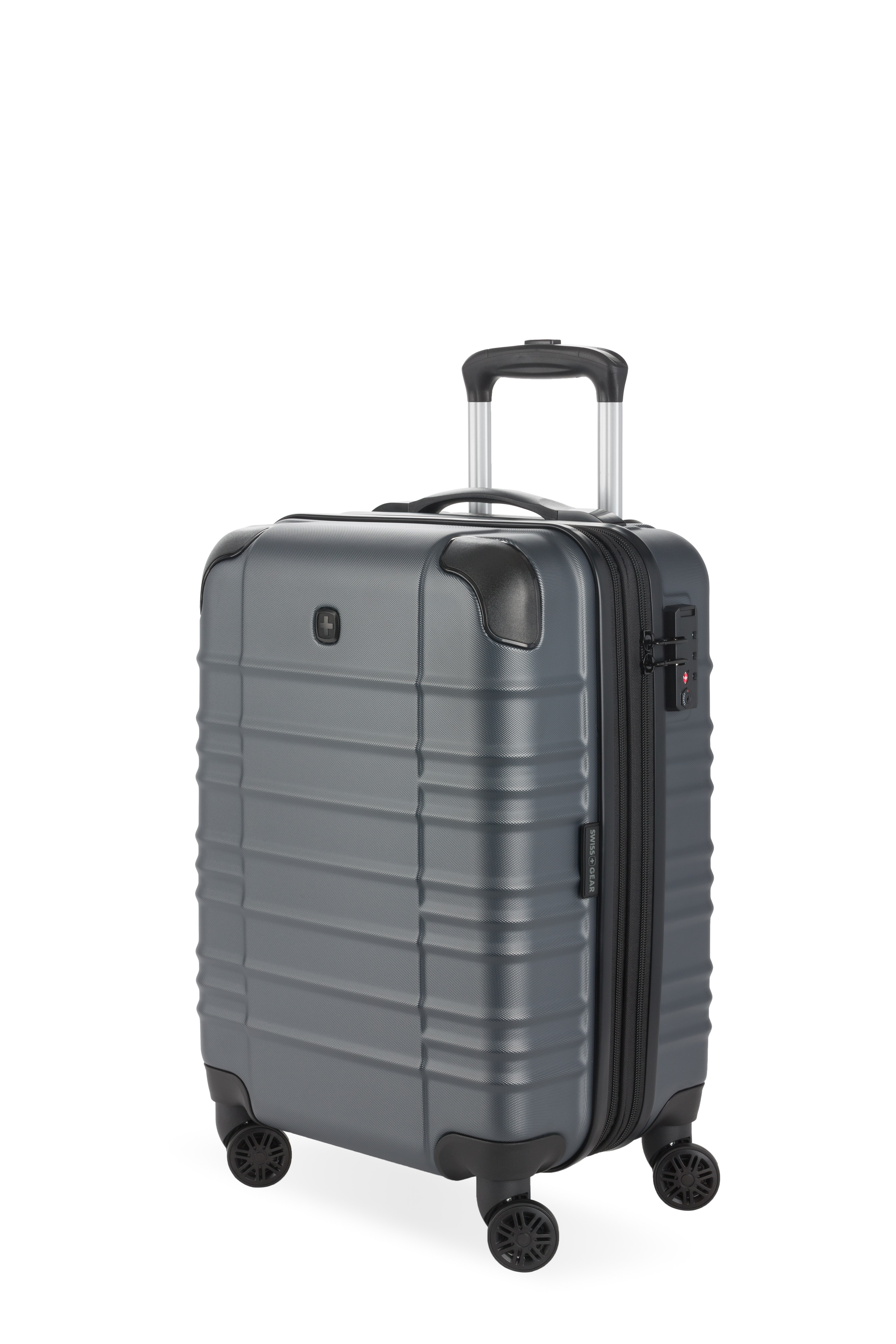 SWISSGEAR 8027 19 inch Expandable Carry On Hardside Spinner Luggage Gray