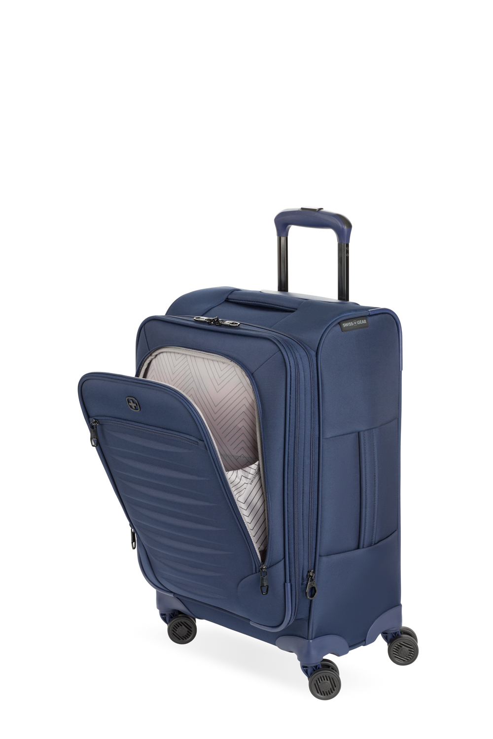 SWISSGEAR Opulence 21 Inch Expandable Spinner Carry On Luggage - Navy 