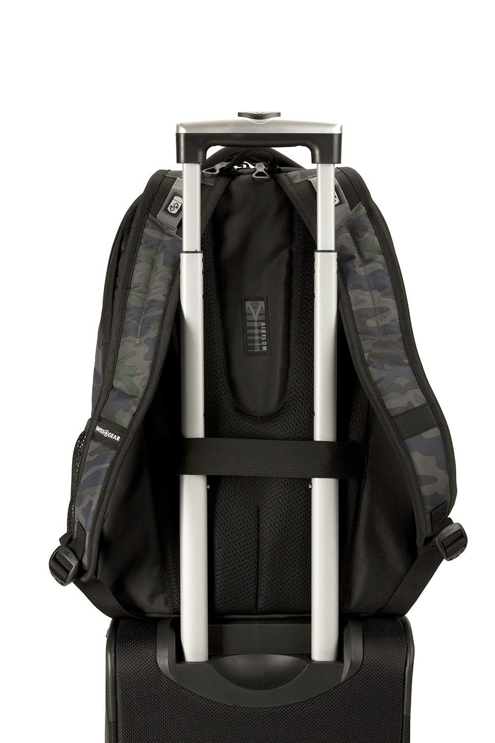 Swissgear 5698 Laptop Backpack Basic Camo Green Black Cod