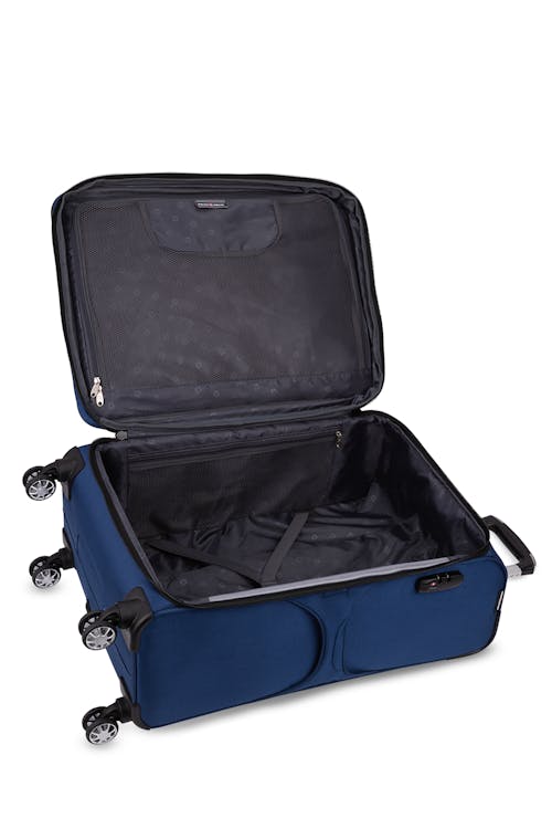 Swissgear Neolite III Collection 29" Expandable Upright Luggage - Blue - Interior packing space with elasticized tie-down straps