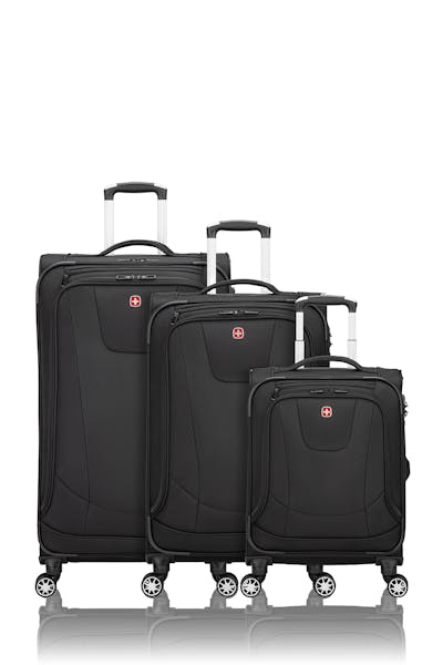 Swissgear Neolite III Collection Upright Luggage 3 Piece Set - Black