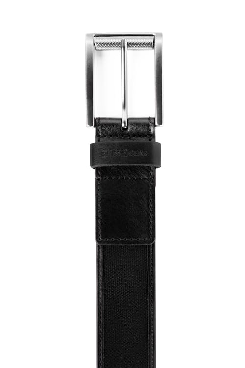 Swissgear Inlay Belt Roller Buckle Leather Belt