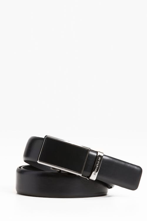 Swissgear Ratchet Leather Belt - One Size - Black 