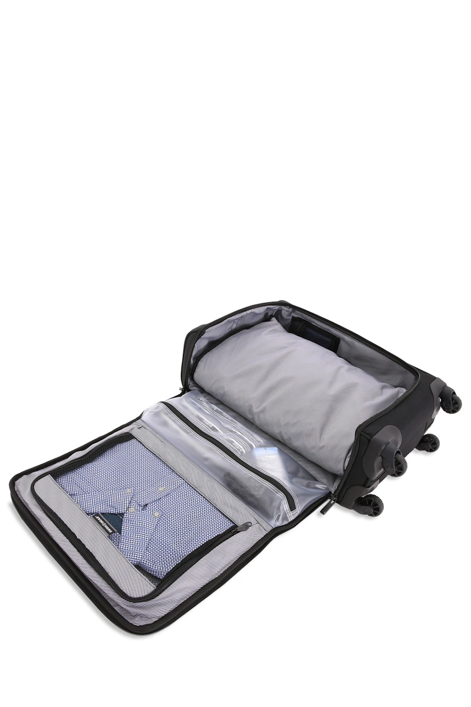 Swissgear 6067 Getaway 2.0 USB Garment Spinner Luggage Black
