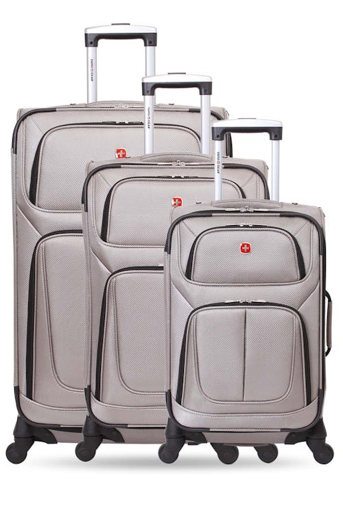 Swissgear 6283 Expandable Spinner Luggage 3pc Set Expands for additional interior space