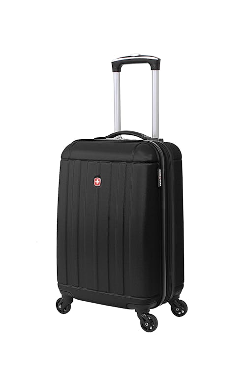 Swissgear 6297 18" Expandable Carry On Hardside Spinner Luggage - Black