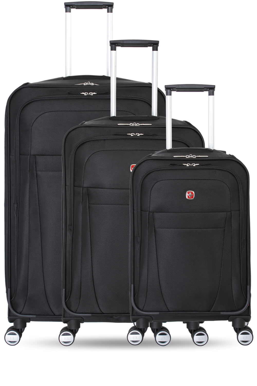 swissgear 6283 expandable 3pc spinner luggage set