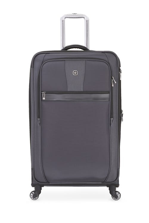 Swissgear 6369 28inch Expandable Spinner Luggage Dark Gray/Black