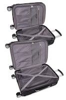 Swissgear 6396 Expandable 2pc Hardside Spinner Luggage Set - Black