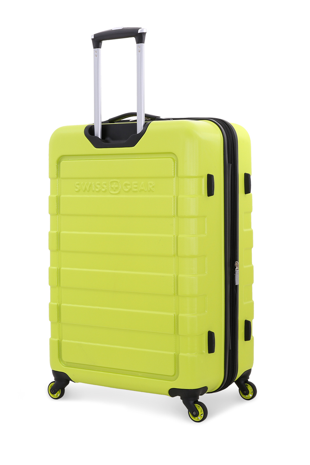 yellow spinner luggage