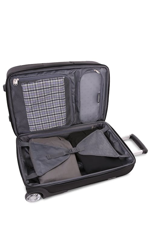 Swissgear 6590 20 Garment Upright Carry On Wheeled Luggage - Black