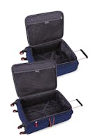 Swissgear 6593 Expandable Liteweight 2pc Spinner Luggage Set - Navy/Orange