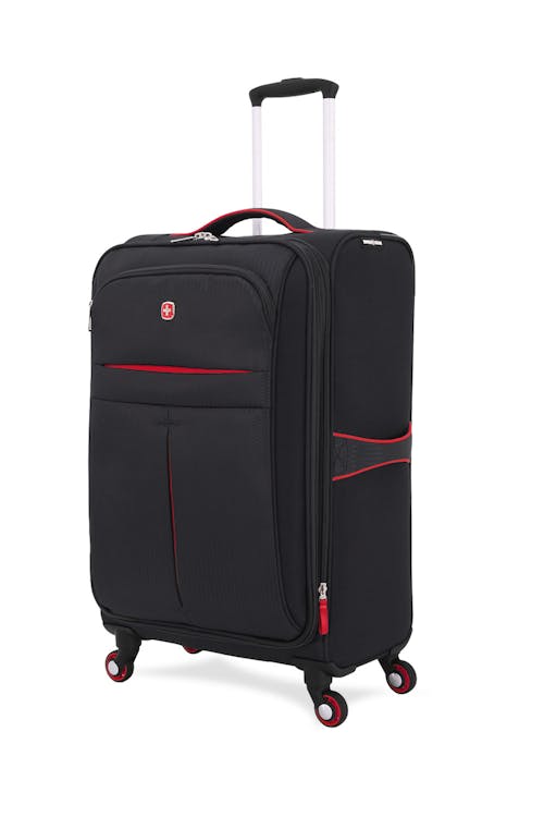 Swissgear 6593 23" Expandable Liteweight Spinner Luggage Collection - Black/Red