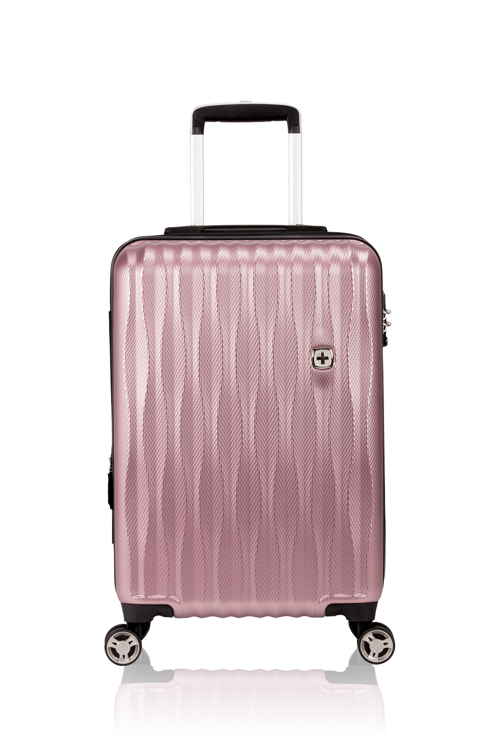 pink hard case suitcase